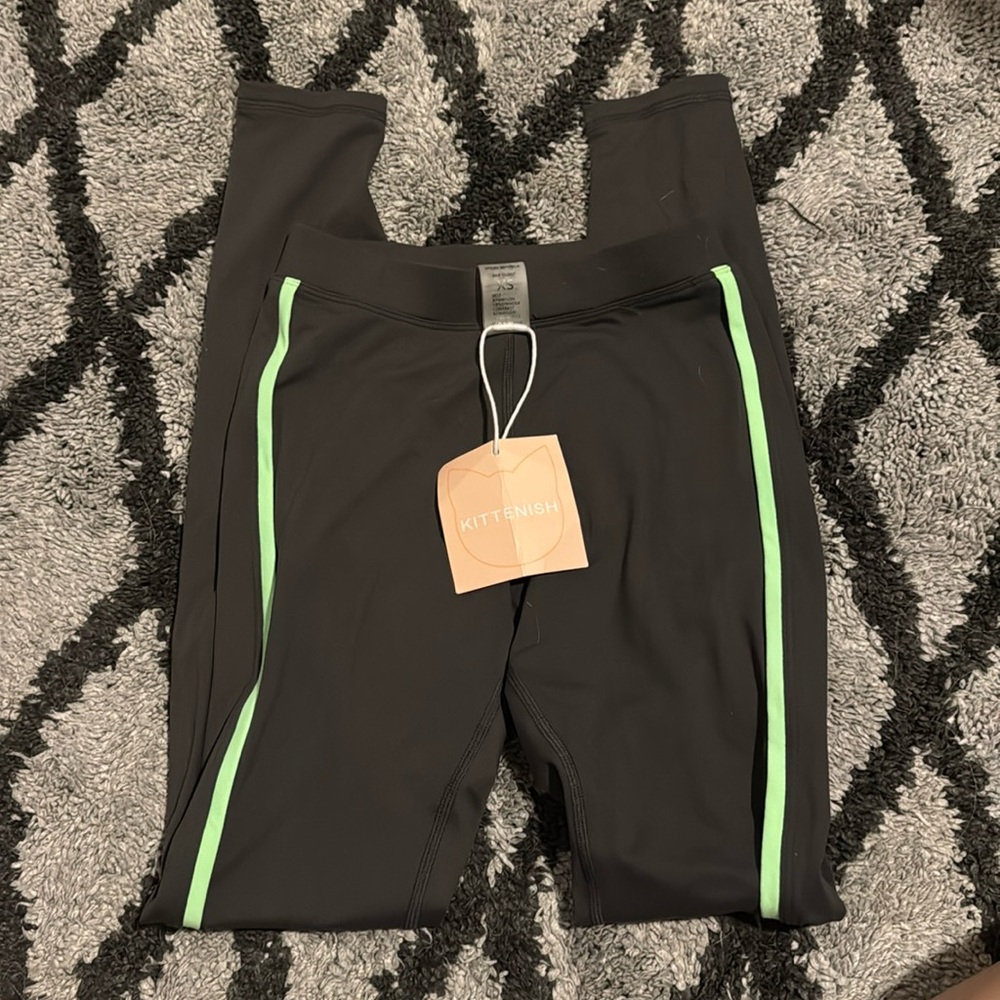 NWT, leggings, elastic band, size XS, Kittenish, 13% spandex